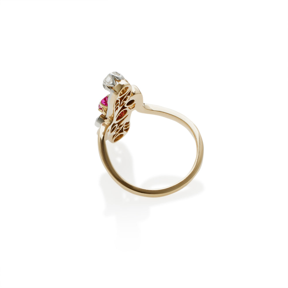 
                      
                        Macklowe Gallery A French Ruby and Diamond Ring
                      
                    