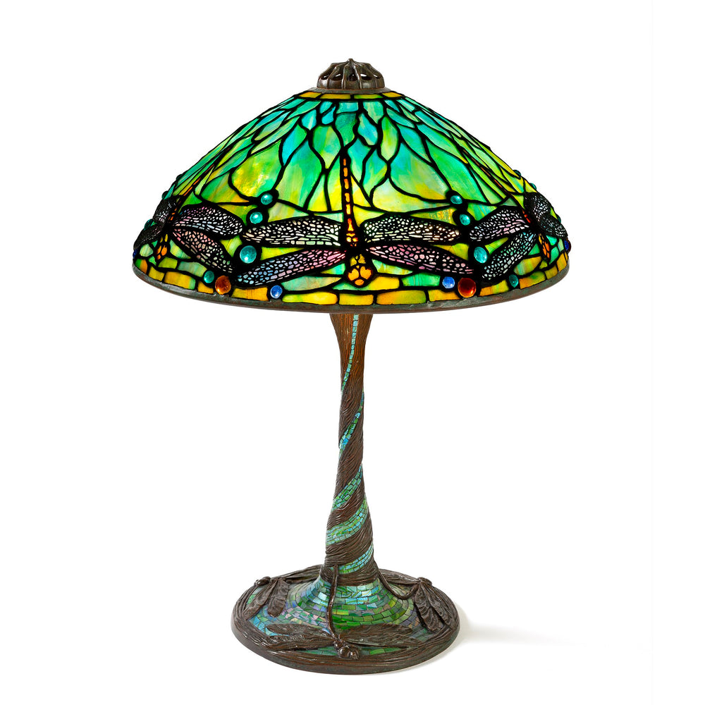 Macklowe Gallery Tiffany Studios New York Miniature "Dragonfly" Table Lamp