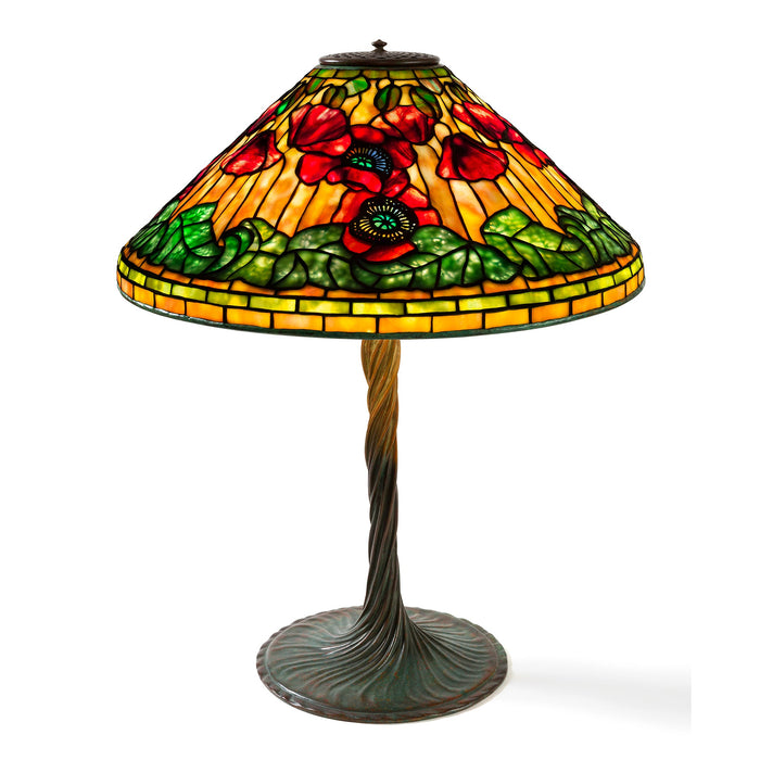 Macklowe Gallery Tiffany Studios New York "Poppy" Lamp