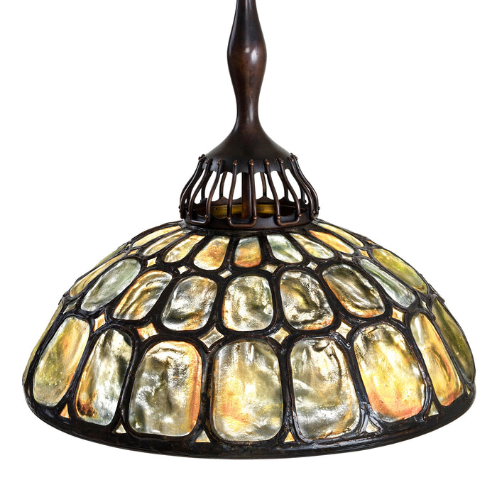 Macklowe Gallery Tiffany Studios New York "Turteback Tile" Chandelier