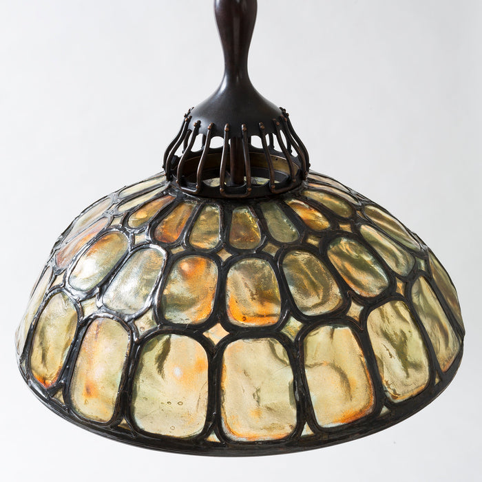 Macklowe Gallery Tiffany Studios New York "Turteback Tile" Chandelier