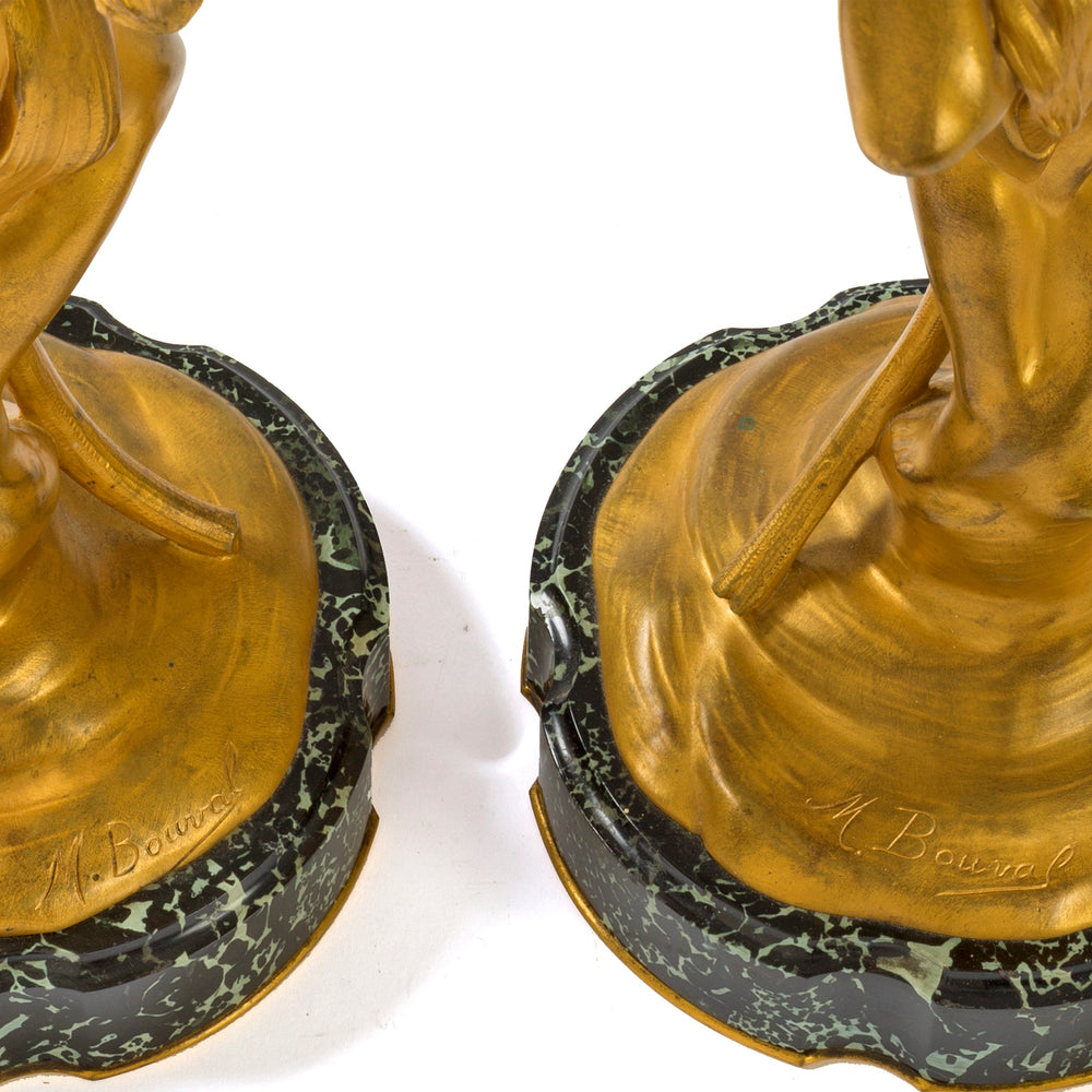
                      
                        Macklowe Gallery Maurice Bouval "Obsession et Rêve" (Dream and Obsession) pair of Candlesticks
                      
                    