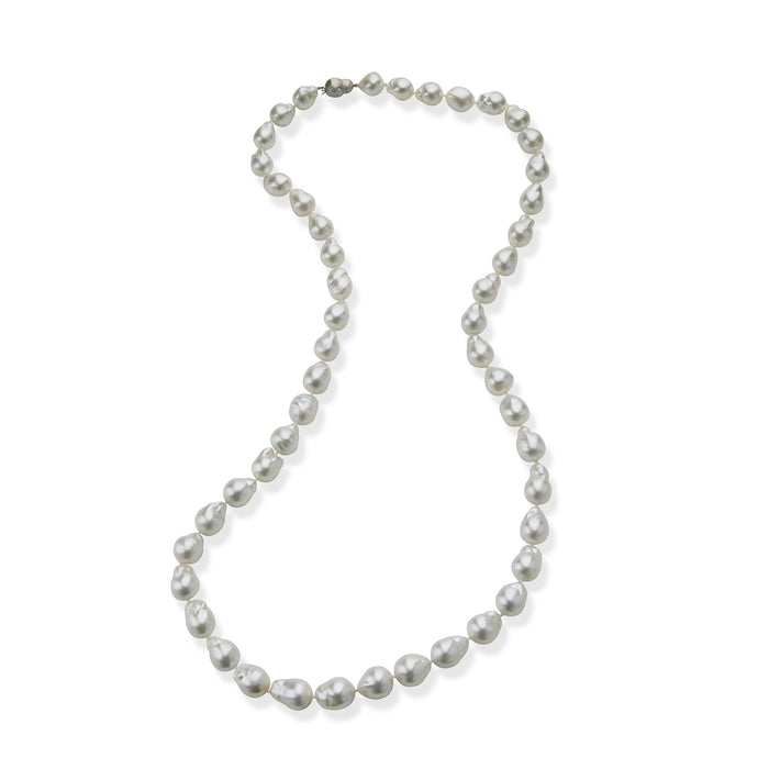 Macklowe Gallery Long Cultured Baroque Natural Color South Sea Pearl Necklace