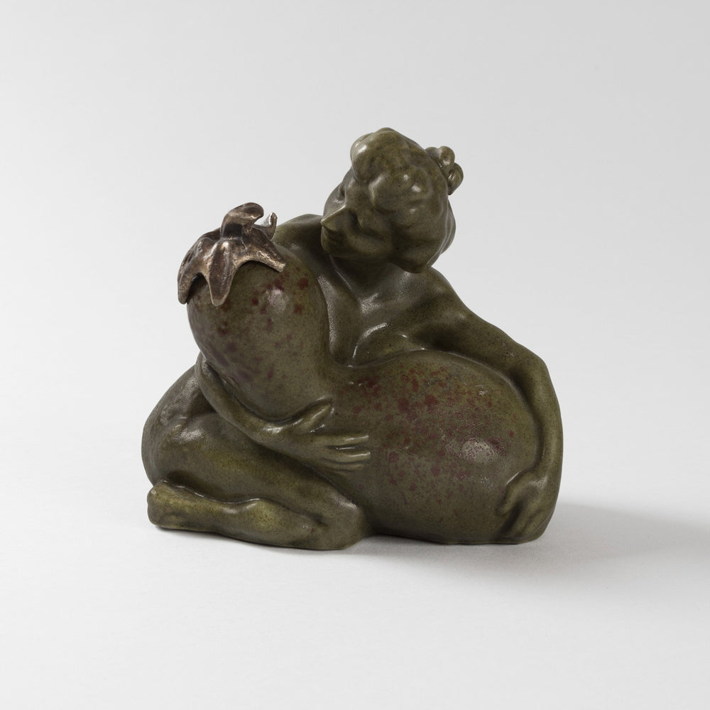 
                      
                        Macklowe Gallery François-Rupert Carabin "Femme à la Coloquinte" Ceramic Inkwell
                      
                    