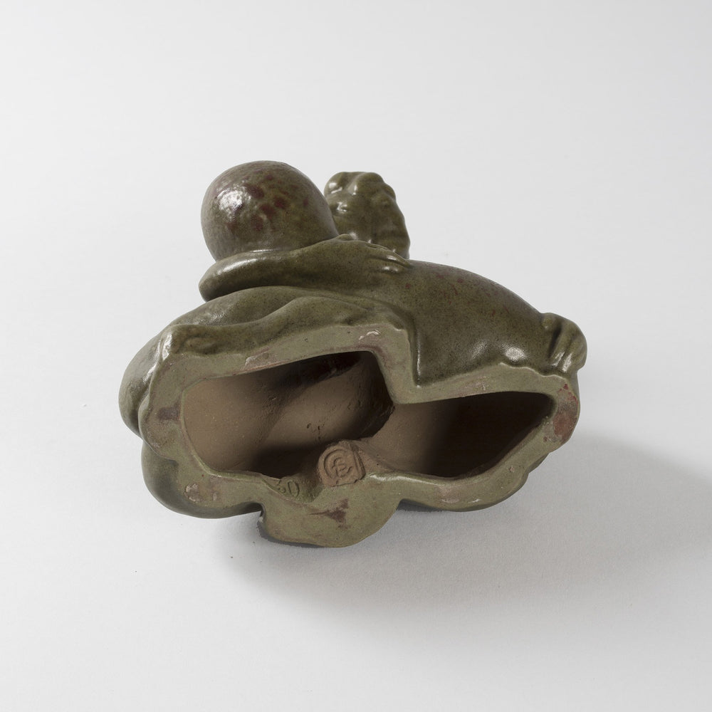 
                      
                        Macklowe Gallery François-Rupert Carabin "Femme à la Coloquinte" Ceramic Inkwell
                      
                    