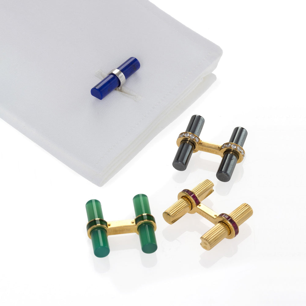 
                      
                        Macklowe Gallery Cartier Set of Interchangeable Baton Cuff Links
                      
                    