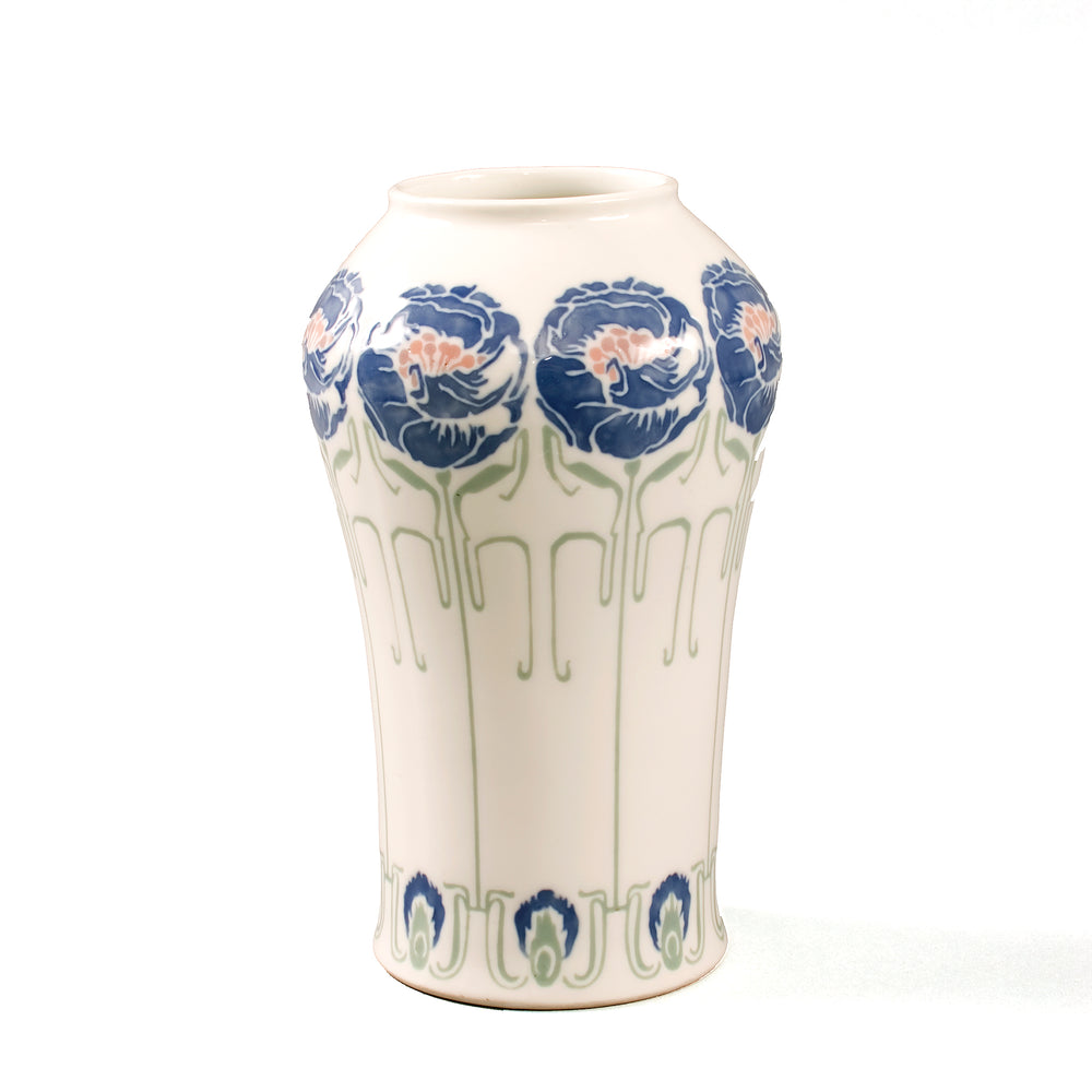
                      
                        Georges de Feure Floral Ceramic Vase
                      
                    