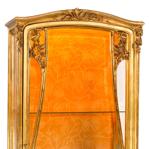 Macklowe Gallery Louis Majorelle Gilt Walnut "Aux Pins" Vitrine