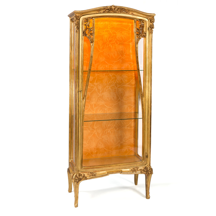 Macklowe Gallery Louis Majorelle Gilt Walnut "Aux Pins" Vitrine