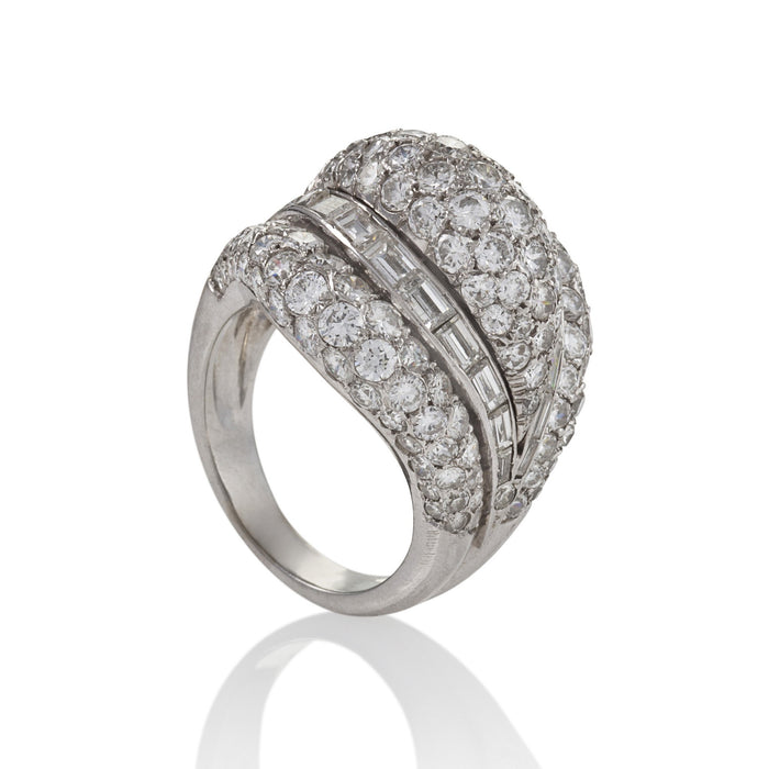 Macklowe Gallery Van Cleef & Arpels Diamond Bombé Ring